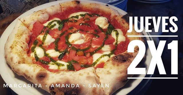 2x1 en Pizzas Margherita